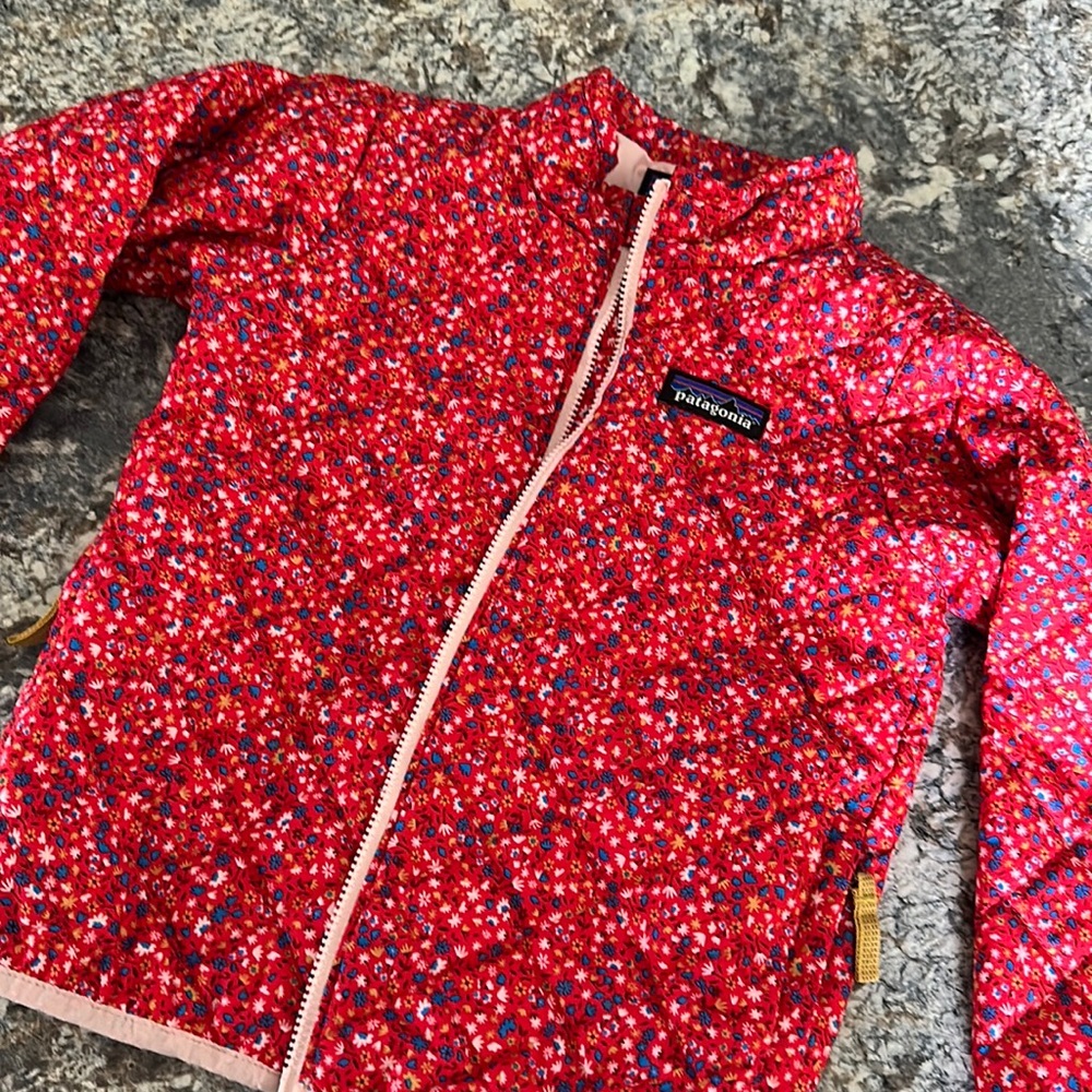 Floral Patagonia medium weight jacket.